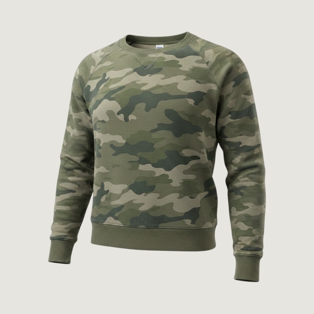 Old Navy Camo Sweatshirt M Green Utility Gorpcore Streetwear Casual‎ Layering